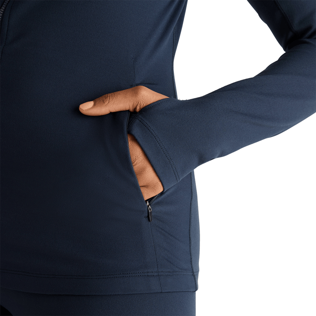 Women's Matte Zip-Up Jacket