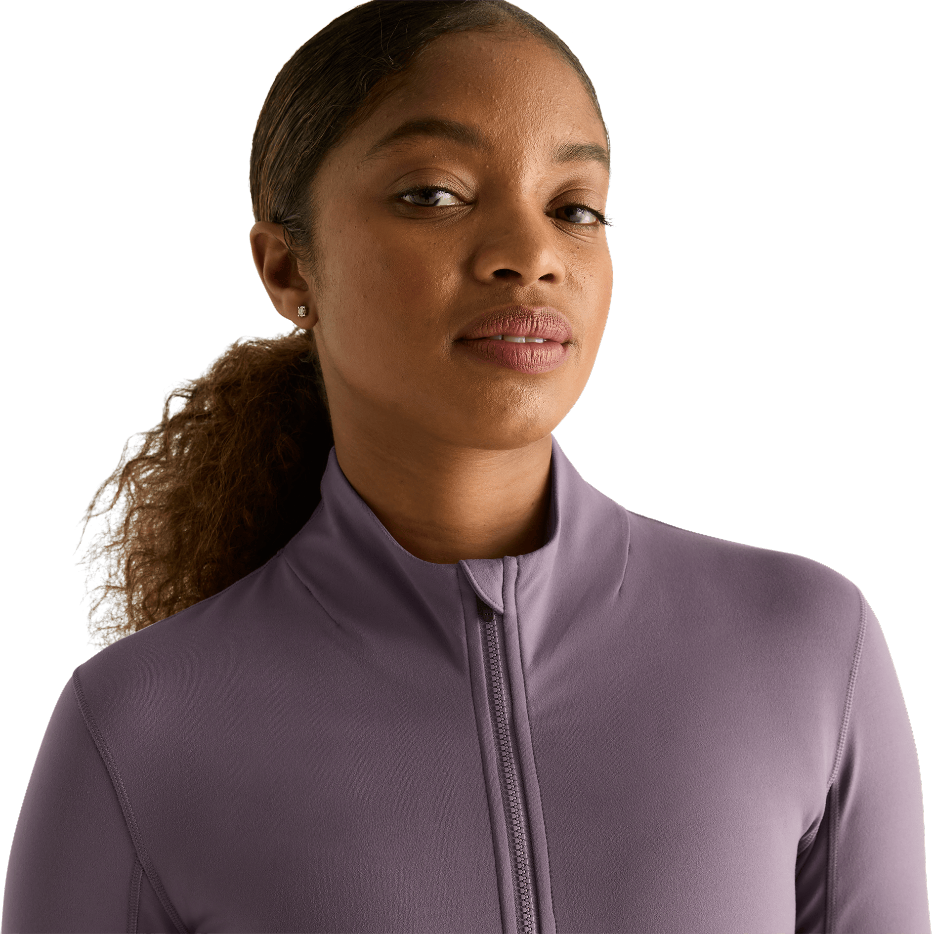 Women's Matte Zip-Up Jacket